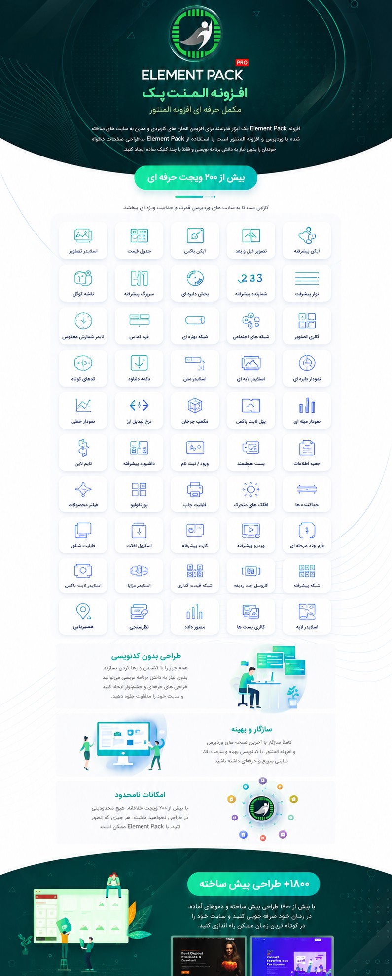 افزونه المنت پک پرو افزونه المنت پک پرو